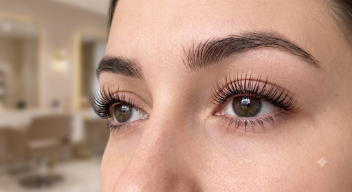 Lash lift with tint